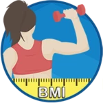 bmi calculator & whr ratio android application logo